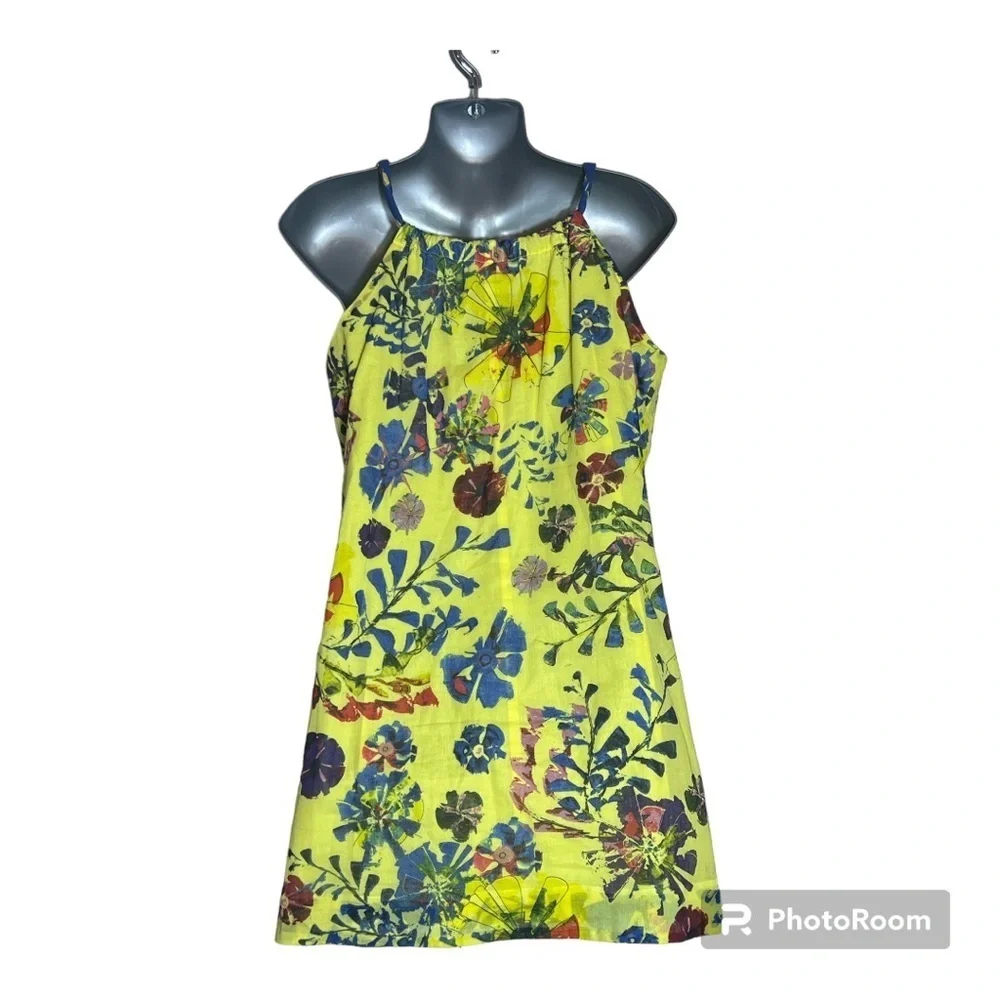 Anthropologie Vanessa Virginia Keyhole Paintery A Line Dress Size 2 - Picture 2 of 10